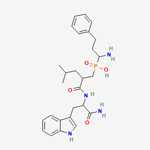 (S)-2-((S)-1-amino-3-(1H-indol-3-yl)-1-oxopropan-2-ylcarbamoyl)-4-methylpenty((R)-1-amino-3-phenylpropyl)phosphinicacid