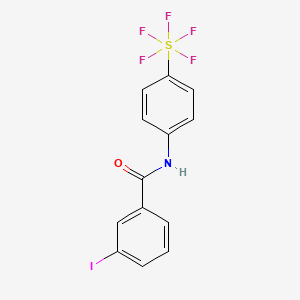 3-Iodo-N-(4-(pentafluoro-l6-sulfanyl)phenyl)benzamide