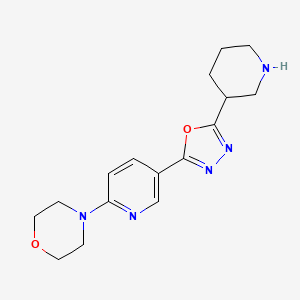 4-(5-(5-(Piperidin-3-yl)-1,3,4-oxadiazol-2-yl)pyridin-2-yl)morpholine