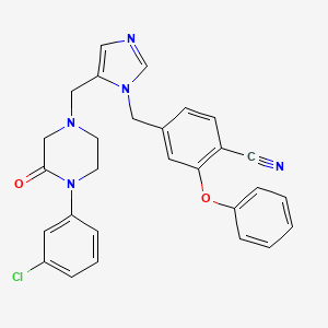 molecular formula C28H24ClN5O2 B12297480 Prenyl-IN-1 CAS No. 360561-53-1