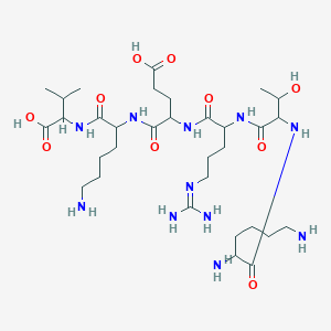 molecular formula C32H61N11O10 B12297507 H-DL-Lys-DL-xiThr-DL-Arg-DL-Glu-DL-Lys-DL-Val-OH 