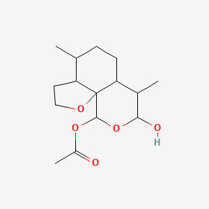 (3aS,4R,6aS,7R,10R,10aR)-Octahydro-4,7-dimethyl-2H,10H-furo[3,2-i][2]benzopyran-8,10-diol 10-Acetate