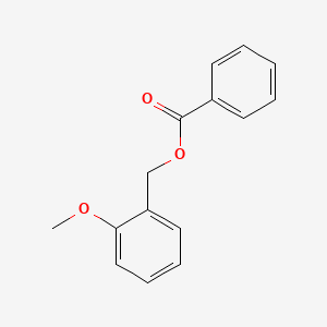 molecular formula C15H14O3 B1229753 苯甲醇，2-甲氧基-，苯甲酸酯 CAS No. 64421-25-6