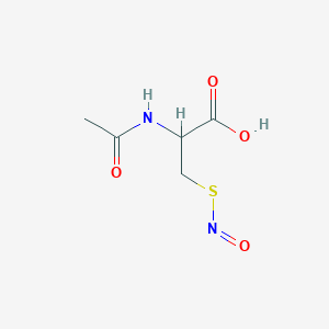 molecular formula C5H8N2O4S B12297534 2-Acetamido-3-nitrososulfanylpropanoic acid 