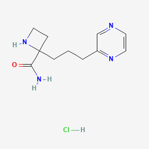 2-(3-(Pyrazin-2-yl)propyl)azetidine-2-carboxamide hydrochloride