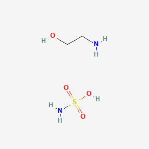 molecular formula C2H10N2O4S B12297546 (2-Hydroxyethyl)ammonium sulphamate CAS No. 55011-64-8