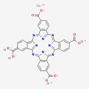molecular formula C36H16CoN8O8 B1229755 钴四羧基酞菁 CAS No. 69934-86-7