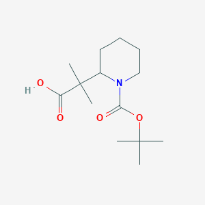 2-(1-Tert-butoxycarbonyl-2-piperidyl)-2-methyl-propanoic acid