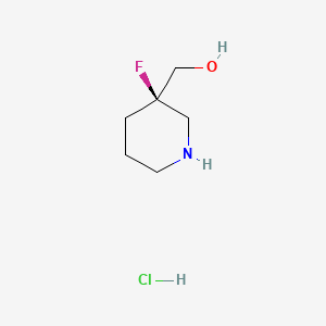 [(3R)-3-fluoro-3-piperidyl]methanol;hydrochloride