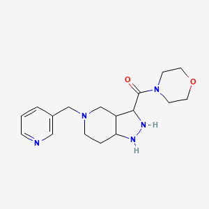 molecular formula C17H25N5O2 B12297590 Morpholin-4-yl-[5-(pyridin-3-ylmethyl)-1,2,3,3a,4,6,7,7a-octahydropyrazolo[4,3-c]pyridin-3-yl]methanone 