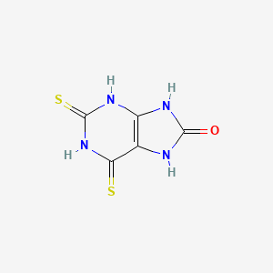 molecular formula C5H4N4OS2 B1229760 2,6-Dithiouric acid CAS No. 6703-93-1