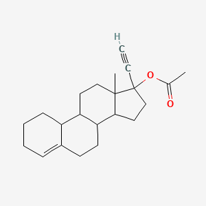 molecular formula C22H30O2 B12297617 19-Norpregn-4-en-20-yn-17-ol, acetate, (17alpha)- 