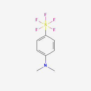 molecular formula C8H10F5NS B12297633 N,N-Dimethyl-4-(pentafluoro-l6-sulfanyl)aniline 