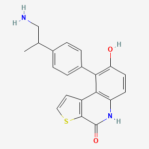 9-[4-(1-aminopropan-2-yl)phenyl]-8-hydroxy-5H-thieno[2,3-c]quinolin-4-one