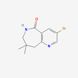 3-bromo-8,8-dimethyl-6,7,8,9-tetrahydro-5H-pyrido[3,2-c]azepin-5-one