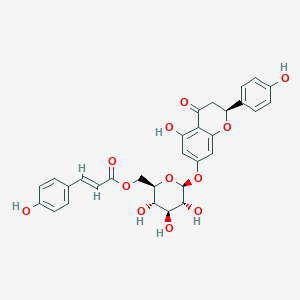 4H-1-Benzopyran-4-one, 2,3-dihydro-5-hydroxy-2-(4-hydroxyphenyl)-7-[[6-O-[(2E)-3-(4-hydroxyphenyl)-1-oxo-2-propen-1-yl]-beta-D-glucopyranosyl]oxy]-, (2S)-