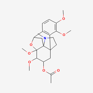 (3,4,11,12-Tetramethoxy-17-methyl-18-oxa-17-azapentacyclo[8.4.3.18,11.01,10.02,7]octadeca-2(7),3,5-trien-13-yl) acetate