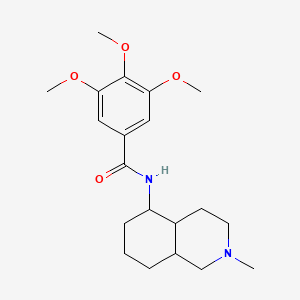 molecular formula C20H30N2O4 B12297689 3,4,5-trimethoxy-N-(2-methyl-3,4,4a,5,6,7,8,8a-octahydro-1H-isoquinolin-5-yl)benzamide 