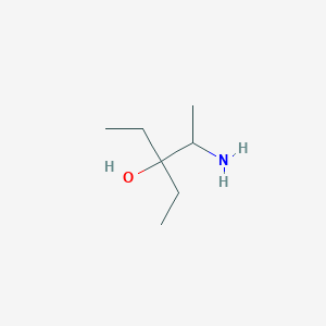 molecular formula C7H17NO B12297704 2-Amino-3-ethylpentan-3-OL 