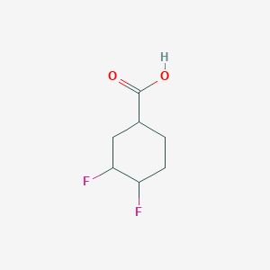 molecular formula C7H10F2O2 B12297732 3,4-Difluorocyclohexane-1-carboxylic acid 