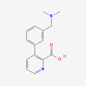 molecular formula C15H16N2O2 B12297740 3-(3-((Dimethylamino)methyl)phenyl)picolinic acid 