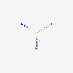 molecular formula C3FeN2O-2 B1229775 Carbonmonoxide-(dicyano) iron 