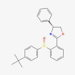 (R)-2-(2-((S)-(4-(tert-Butyl)phenyl)sulfinyl)phenyl)-4-phenyl-4,5-dihydrooxazole