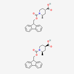 rel-(2S,4S)-1-(((9H-fluoren-9-yl)methoxy)carbonyl)-2-methylpiperidine-4-carboxylic acid