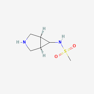 molecular formula C6H12N2O2S B12297770 rel-N-((1R,5S,6s)-3-azabicyclo[3.1.0]hexan-6-yl)methanesulfonamide 