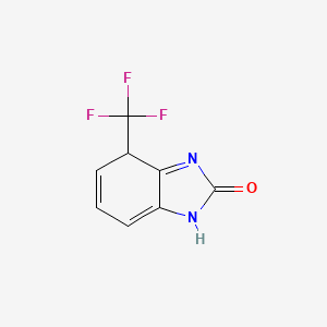 molecular formula C8H5F3N2O B12297787 4-(Trifluoromethyl)-1,4-dihydrobenzimidazol-2-one 