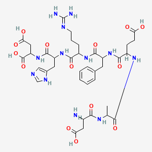 molecular formula C37H52N12O14 B12297831 H-DL-Asp-DL-Ala-DL-Glu-DL-Phe-DL-Arg-DL-His-DL-Asp-OH 