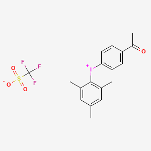 (4-Acetylphenyl)(mesityl)iodonium trifluoromethanesulfonate