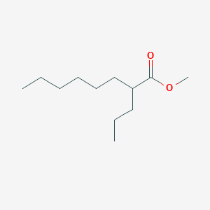 molecular formula C12H24O2 B12297880 Methyl 2-propyloctanoate CAS No. 56682-36-1