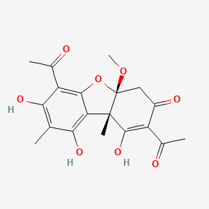 molecular formula C19H20O8 B12297895 (-)-Mycousnine 