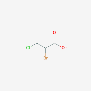 molecular formula C3H3BrClO2- B12297912 Bromochloromethylacetate 