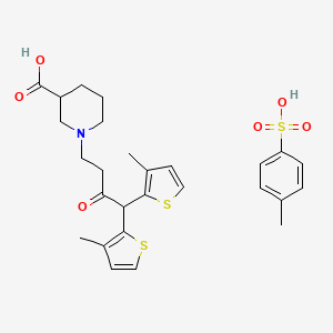 molecular formula C27H33NO6S3 B12297920 Oxotiagabine Tosylate 