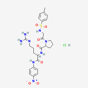 molecular formula C26H35ClN8O7S B12297922 Tos-Gly-DL-Pro-DL-Arg-pNA.HCl 