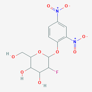 6-(2,4-Dinitrophenoxy)-5-fluoro-2-(hydroxymethyl)oxane-3,4-diol