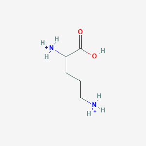 molecular formula C5H14N2O2+2 B1229794 Ornithinium(2+) 
