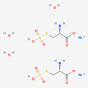 disodium;(2R)-2-amino-3-sulfosulfanylpropanoate;trihydrate