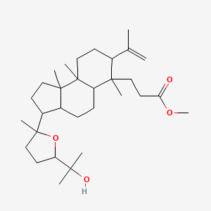 Methyl 3-[3-[5-(2-hydroxypropan-2-yl)-2-methyloxolan-2-yl]-6,9a,9b-trimethyl-7-prop-1-en-2-yl-1,2,3,3a,4,5,5a,7,8,9-decahydrocyclopenta[a]naphthalen-6-yl]propanoate