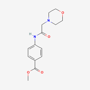 molecular formula C14H18N2O4 B12297966 Methyl 4-(2-morpholinoacetamido)benzoate 