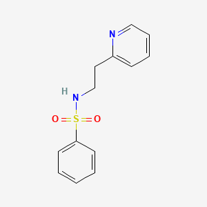 molecular formula C13H14N2O2S B1229799 N-[2-(2-Pyridyl)ethyl]benzenesulfonamide 