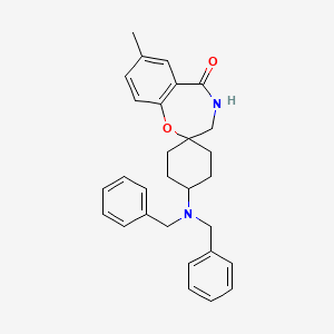 4'-(dibenzylamino)-7-methyl-3,4-dihydro-5H-spiro[benzo[f][1,4]oxazepine-2,1'-cyclohexan]-5-one