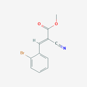 molecular formula C11H8BrNO2 B012298 Methyl 2-cyano-3-(2-bromophenyl)acrylate CAS No. 109460-96-0