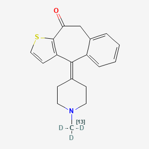 molecular formula C19H19NOS B12298026 Ketotifen-13C-d3 