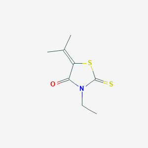 molecular formula C8H11NOS2 B1229803 5-Isopropylidene-3-ethyl rhodanine 