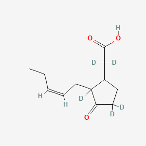 molecular formula C12H18O3 B12298066 (+/-)-Jasmonic acid-D5 