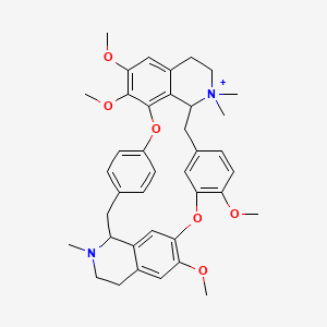 molecular formula C39H45N2O6+ B12298099 9,10,21,25-Tetramethoxy-15,15,30-trimethyl-7,23-dioxa-30-aza-15-azoniaheptacyclo[22.6.2.23,6.18,12.118,22.027,31.016,34]hexatriaconta-3(36),4,6(35),8(34),9,11,18(33),19,21,24,26,31-dodecaene 