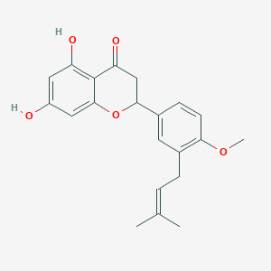 5,7-Dihydroxy-2-[4-methoxy-3-(3-methylbut-2-enyl)phenyl]-2,3-dihydrochromen-4-one